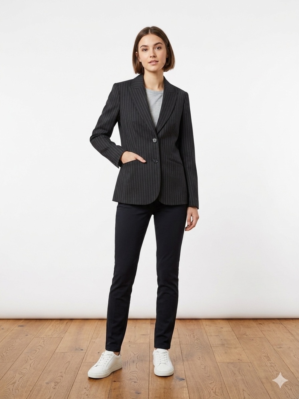 Esprit Black Pinstripe Blazer